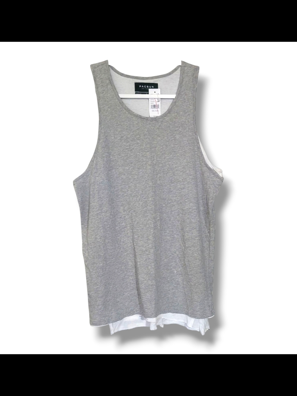 PacSun Double-Layer Gray Tank Top